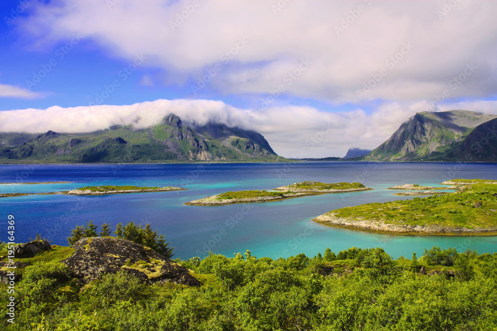 The beauty of the untouched seashore, Norway