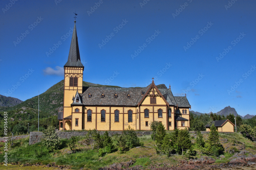 Church on a hill, Norway