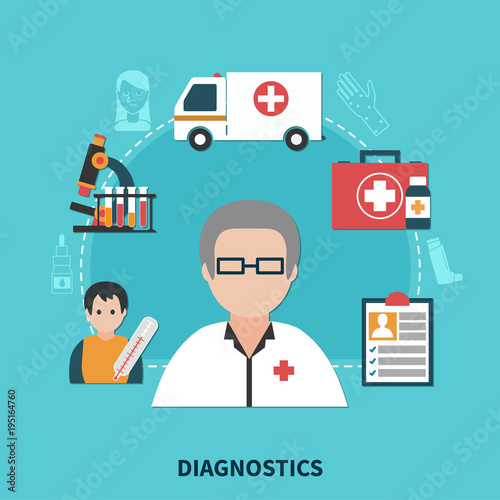 Flat Allergy Concept