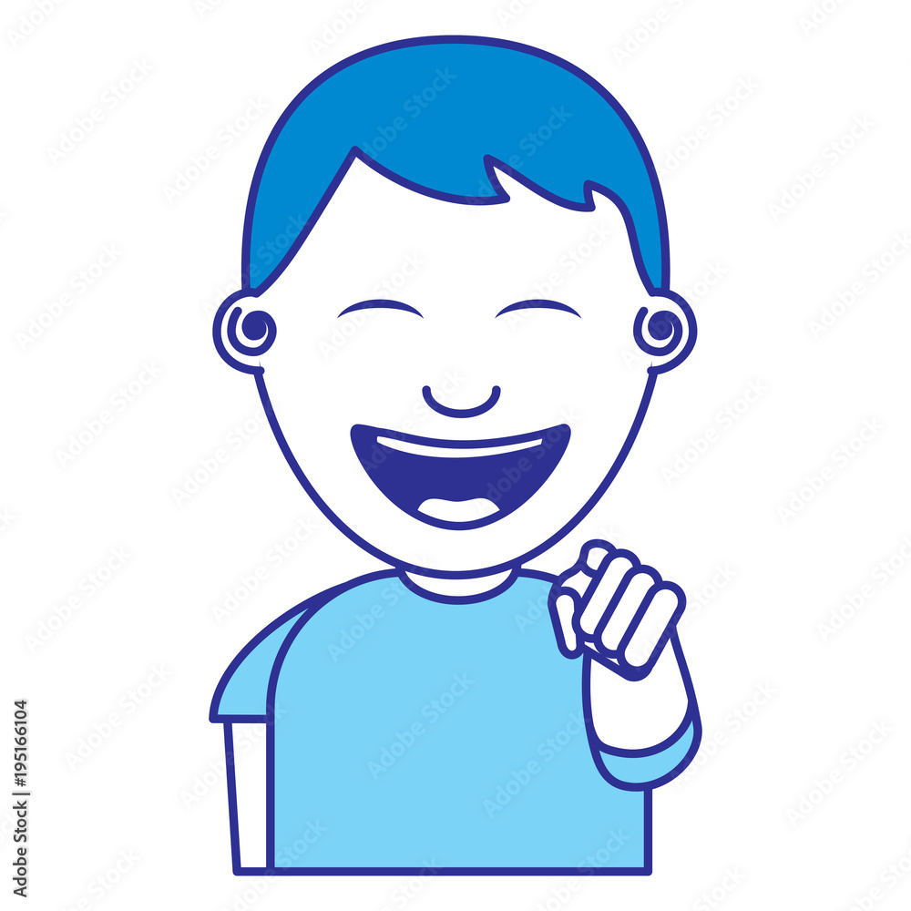 portrait of happy young teenager boy smiling pointing with finger portrait of happy young teenager boy smiling pointing with finger