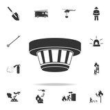 Smoke sensor icon. Detailed set icons of firefighter element icons. Premium quality graphic design. One of the collection icons for websites, web design, mobile app