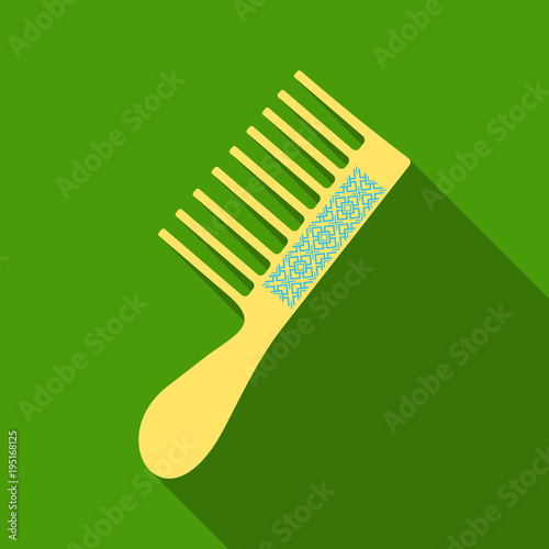 Fashion equipment of hairbrush for hair, of comb, vector isolated on background, Hairdresser style accessories, hairdryer