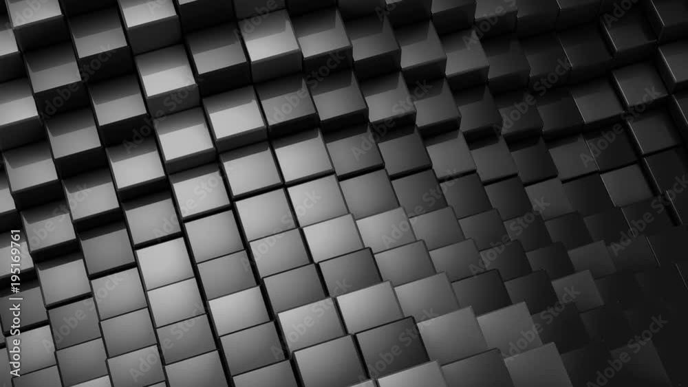 Cubes Formed A Wave
