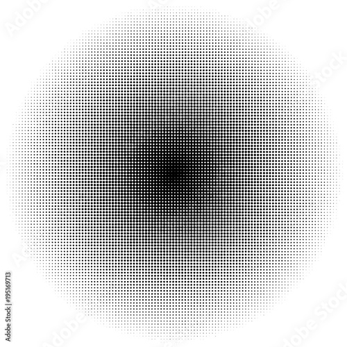 Black Spot Design Halftone Dots