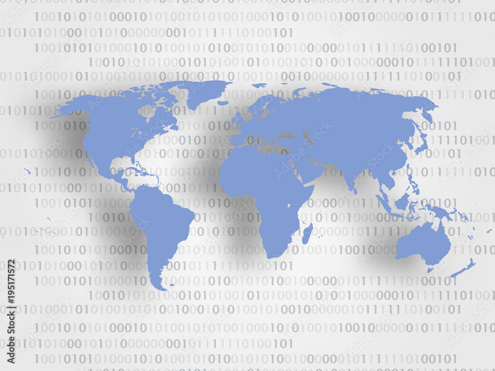 World map on digits as background represent innovation concept and global connection. Technology Background. Concept of travelling around the world. Vector illustration. World map on digits as background represent innovation concept and global connection. Technology Background. Concept of travelling around the world. Vector illustration.