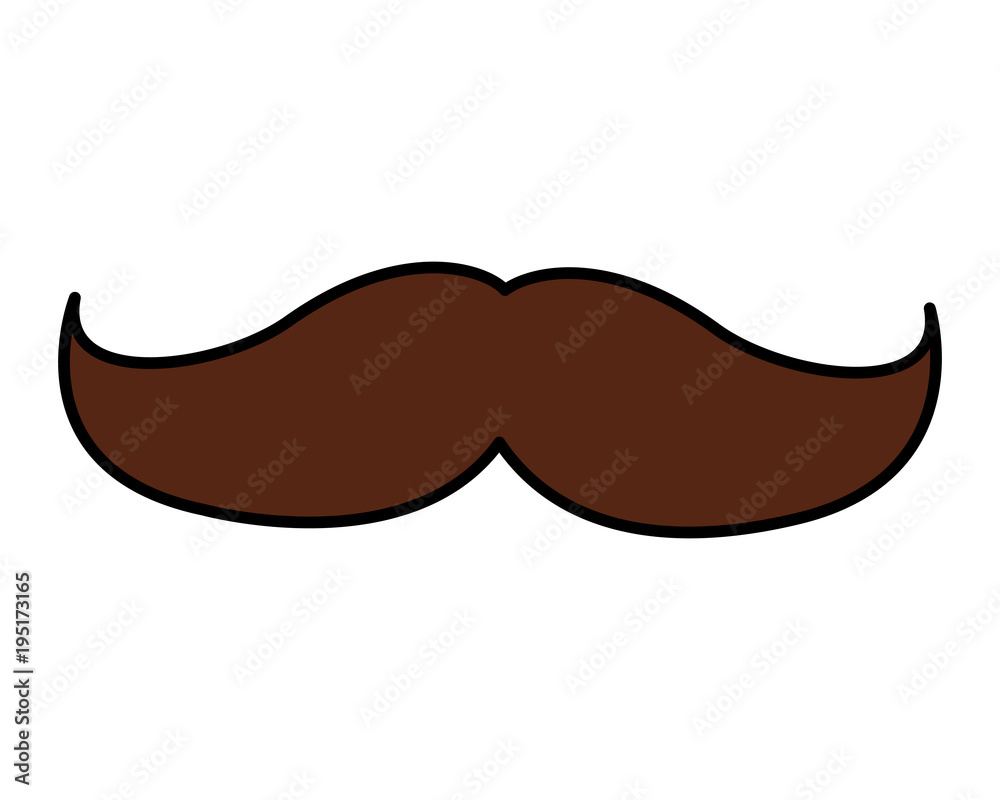 Fototapeta premium mustache vintage trend hipster style