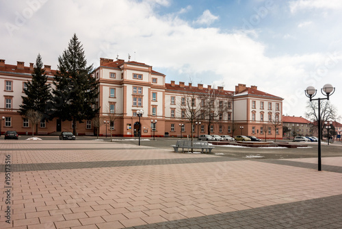 Town square (Hanacke namesti) in Kromeriz, Czech republic