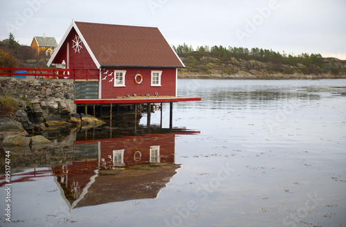 Reflection in Norwegian fjord