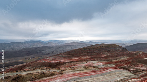 Amazing striped red mountains © Vastram
