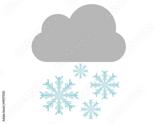 Snow weather vector illustration 