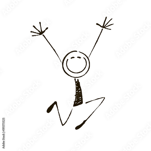 Happy stick figure 5