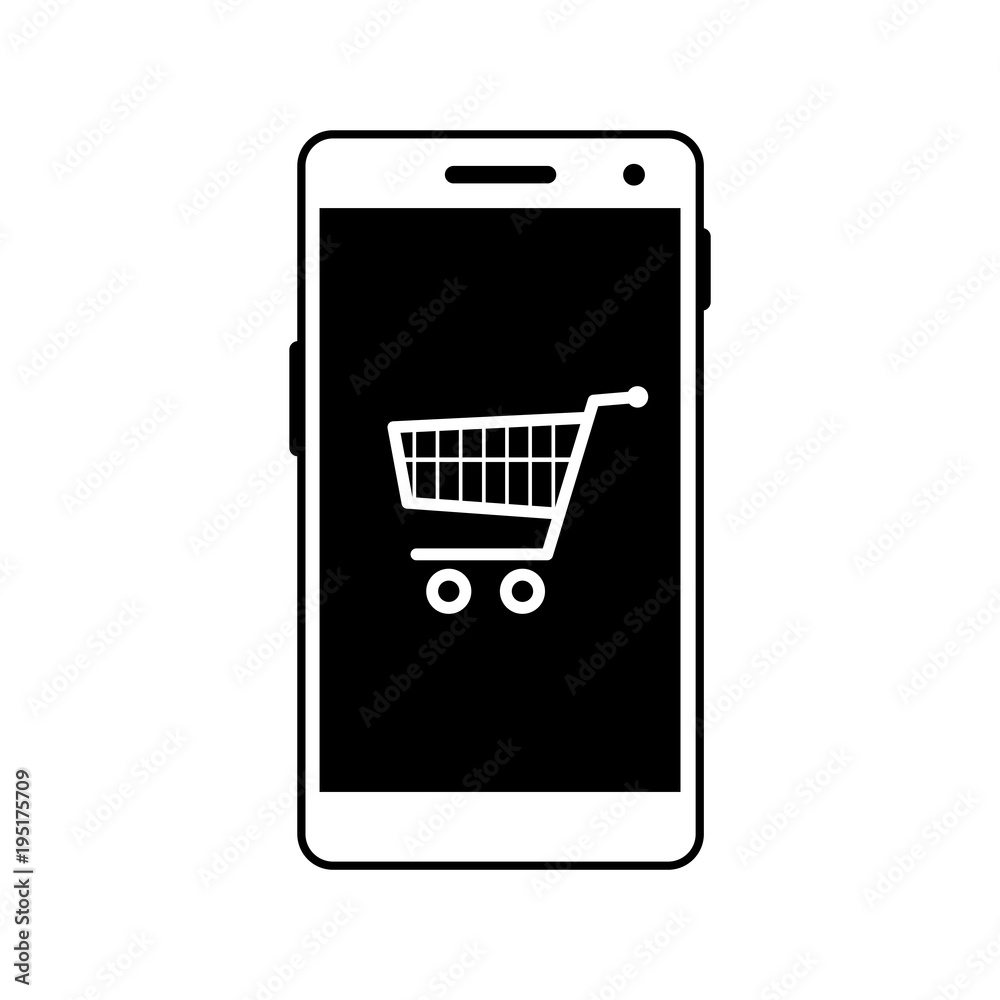 Smartphone vector icon on white background Smartphone vector icon on white background