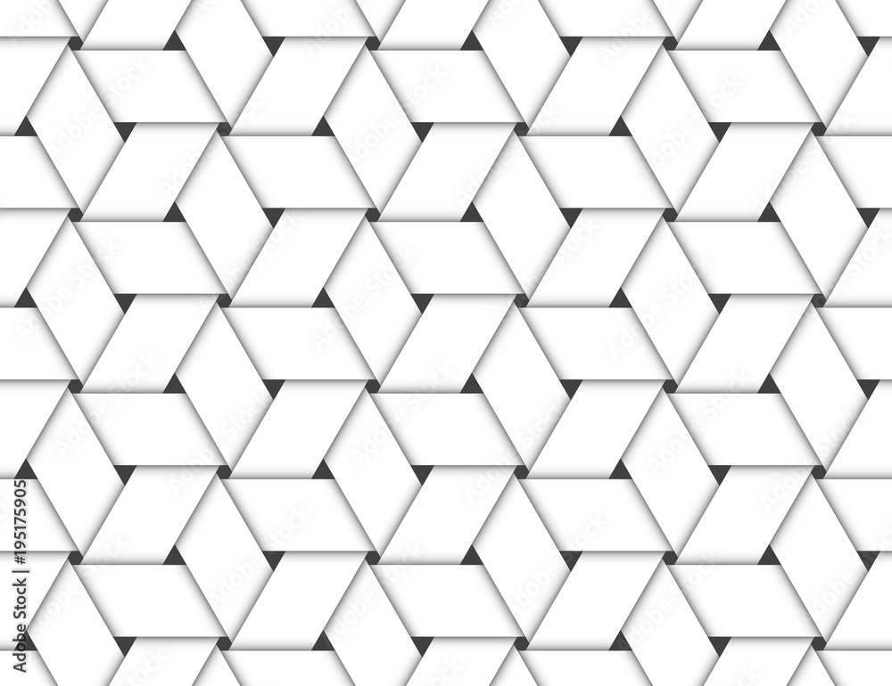 Plaited Paper Stripes Stars Cubes Pattern White Plaited Paper Stripes Stars Cubes Pattern White