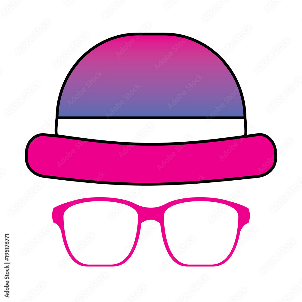 classic hat and glasses fashion men classic hat and glasses fashion men