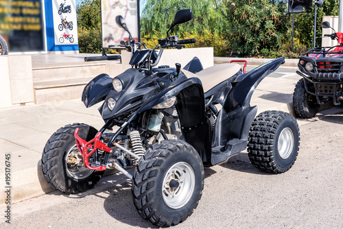 black sport quadbike