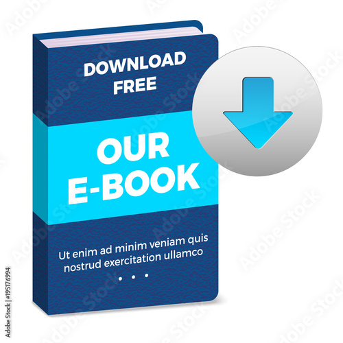 E-book icon with download button