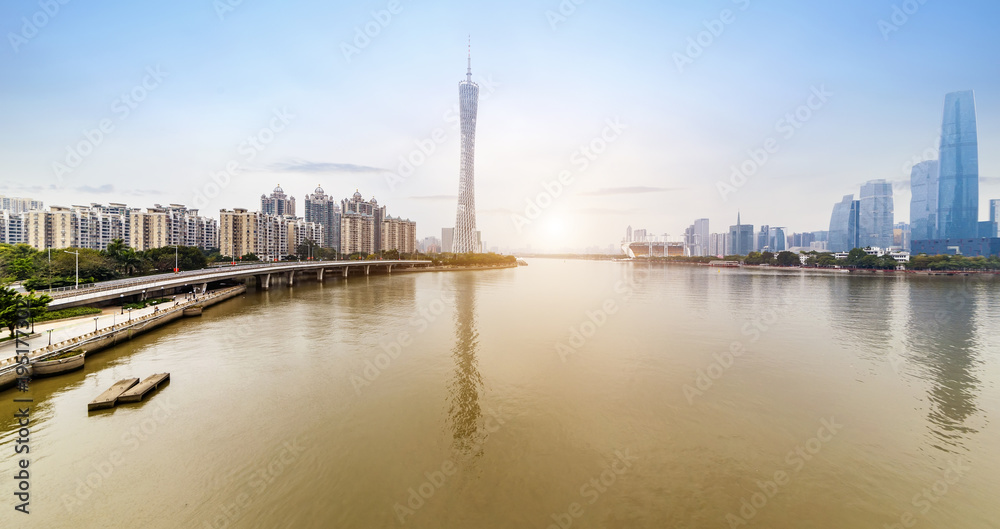 Naklejka premium Modern metropolis skyline, guangzhou, China
