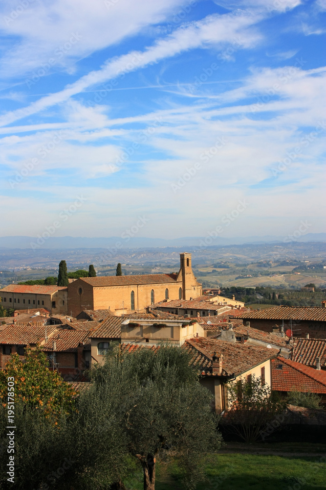 The ancient city of San Gimignano, Italy