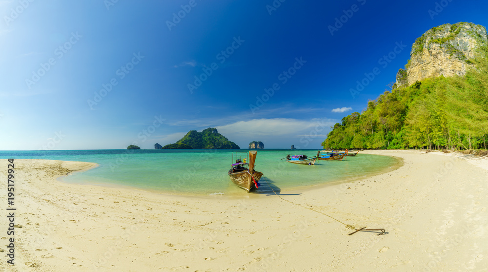 Poda island beach white sand and turquoise sea Poda island beach white sand and turquoise sea
