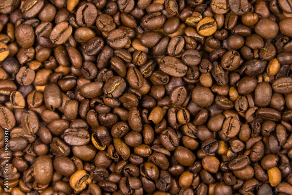 Coffee beans background