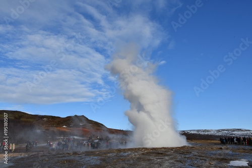 Iceland Golden circle geysir winter アイスランド ゲイシール ゴールデンサークル 間欠泉 ストロックル