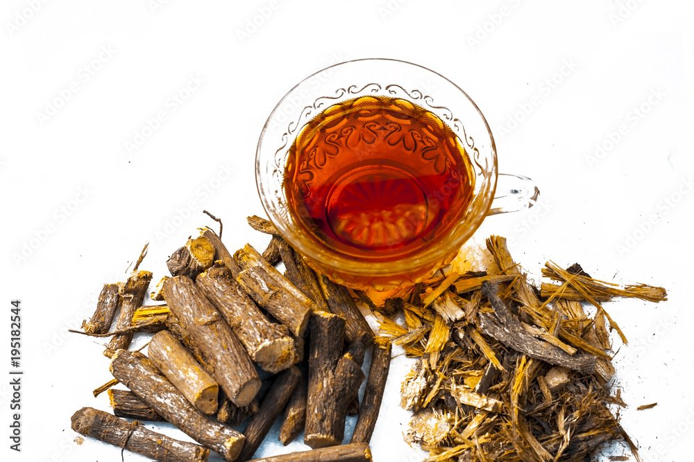 Ayurvedic herb Liquorice root,Licorice root, Mulethi or Glycyrrhiza