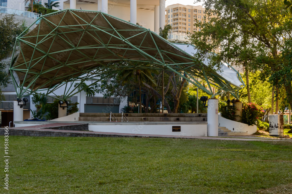 Fototapeta premium amphitheater in downtown Fort Lauderdale