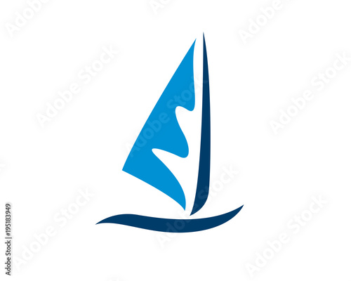 Yacht, Sailboat, And Sail Logo