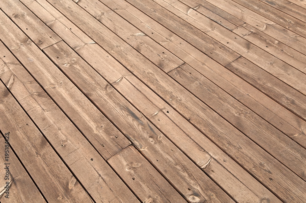 Wood deck lumber