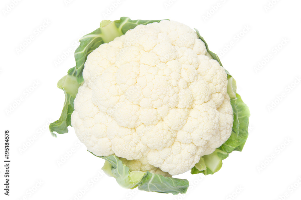 Cauliflower on white background, Isolated. Cauliflower on white background, Isolated.
