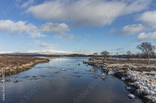 river and blue sky 