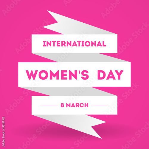 International Women's Day. 8 March. Flat design, vector illustration