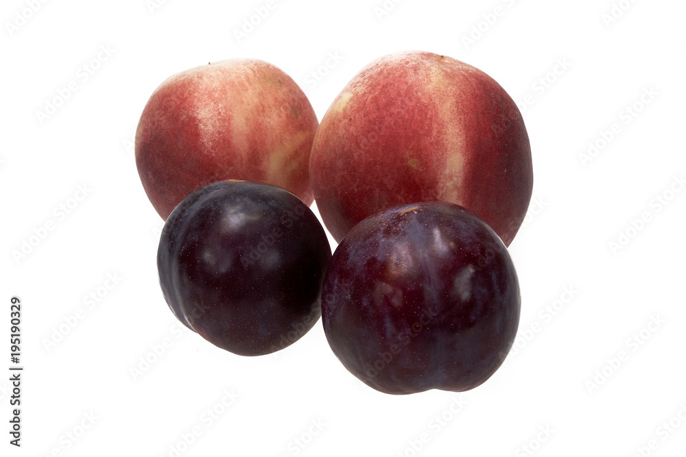 Peach and Plum Fruit