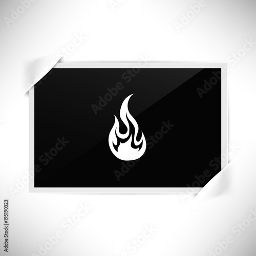 Foto Rahmen Querformat - Flamme