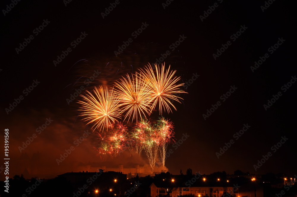 celebration beautiful fireworks 