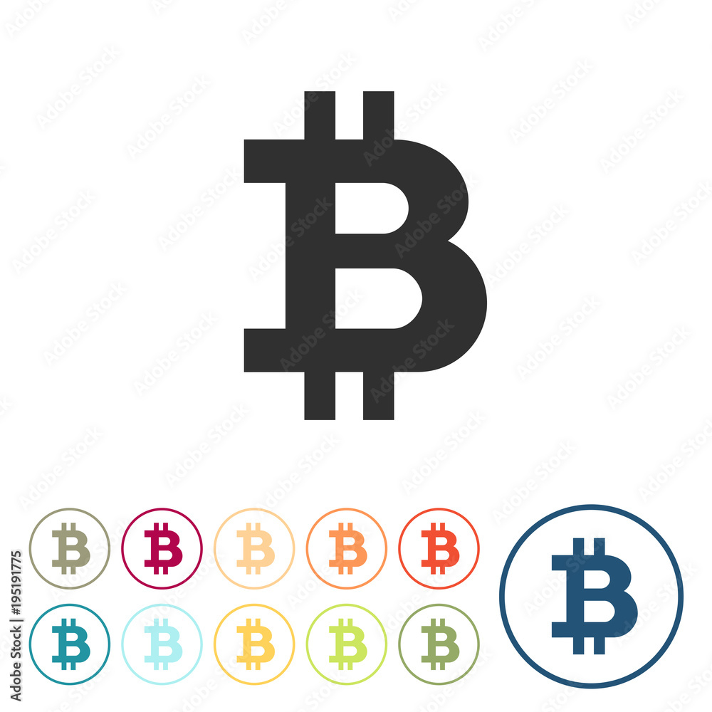 Runde Schaltflächen - Bitcoin