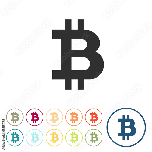 Runde Schaltflächen - Bitcoin