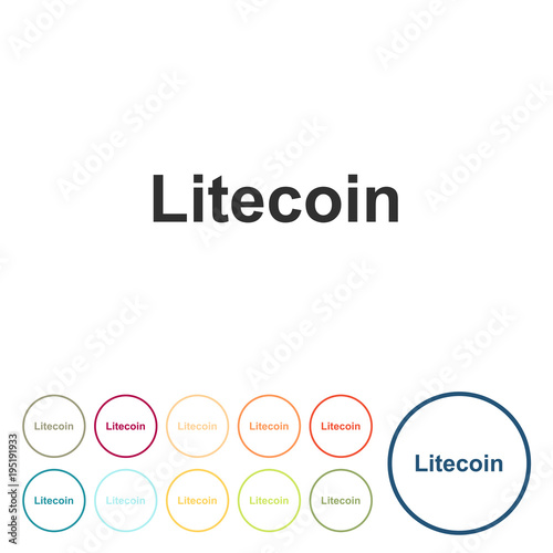 Runde Schaltflächen - Litecoin - App