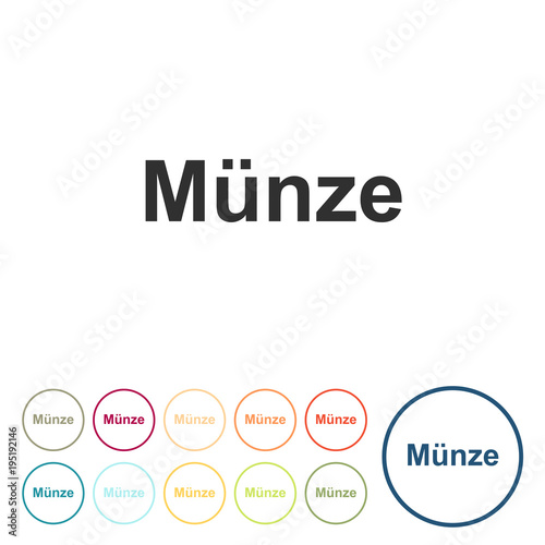 Runde Schaltflächen - Muenze - App