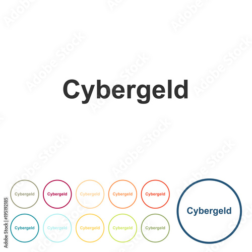 Runde Schaltflächen - Cybergeld