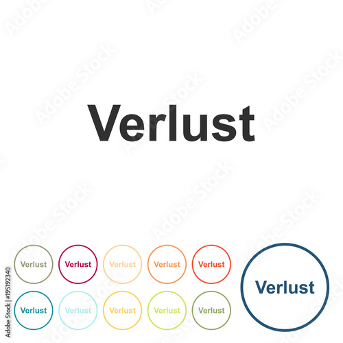 Runde Schaltflächen - Verlust
