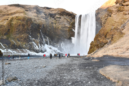 Iceland waterfall Skogafoss アイスランド スコゥガフォス 南部観光 滝