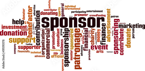 Sponsor word cloud