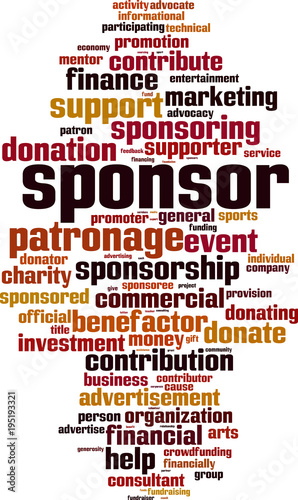 Sponsor word cloud