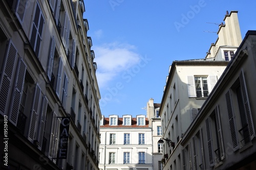 the sky around buildings in Paris