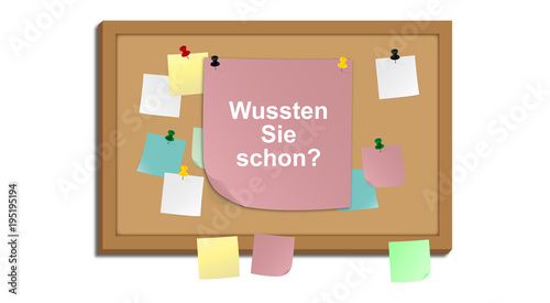Pinnwand - Wussten Sie schon