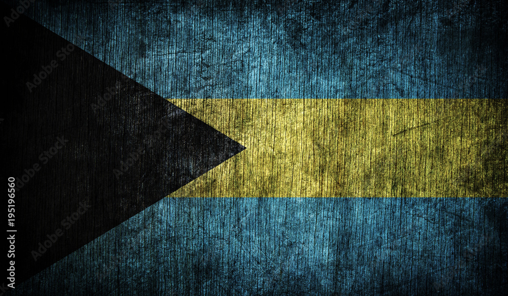 Abstract flag of Bahamas