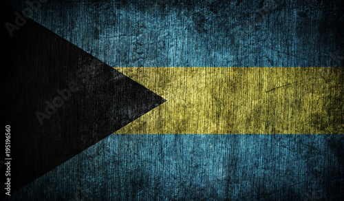 Abstract flag of Bahamas