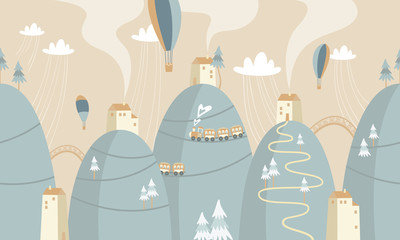 Rollo Babyzimmer Verspielte Kinderillustration mit Tiermotiven  © Hanna