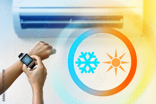 Climate control with a smartwatch